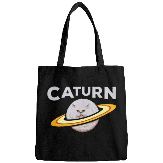 Saturn Exploration Astronomer Stars Galaxy Planet Cat Bags