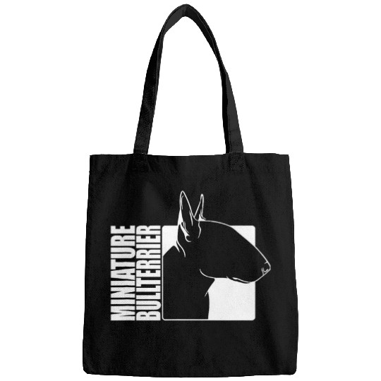 Miniature Bull Terrier Profile Dog Breed Dogs Team Dogs Bags