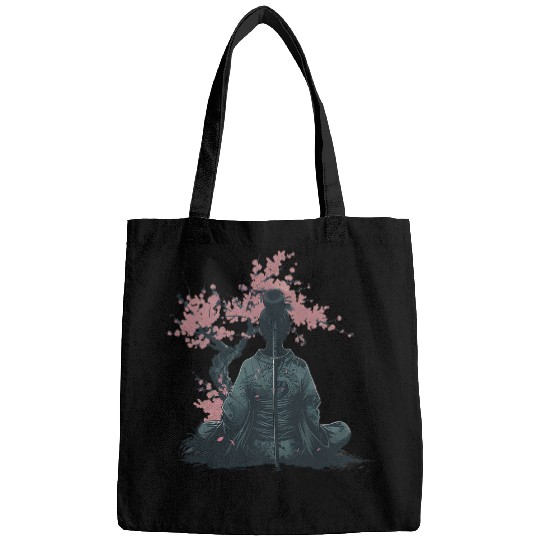 Japanese Geisha Sakura Cherry Blossom Japanese Samurai Girl Bags