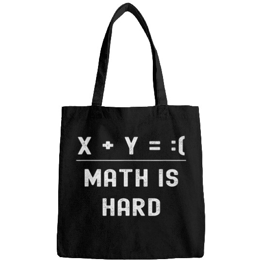X   Y   2Math is Hard Funny Physics Puns Math Student Joke Bags
