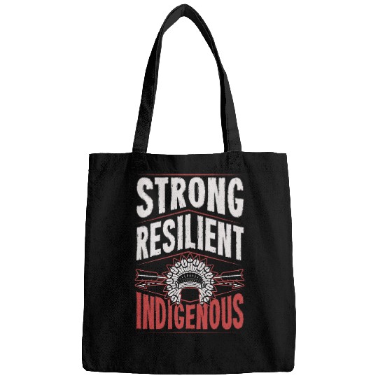 Strong Resilient Indigenous Pride Headdress Native American 2 Bags