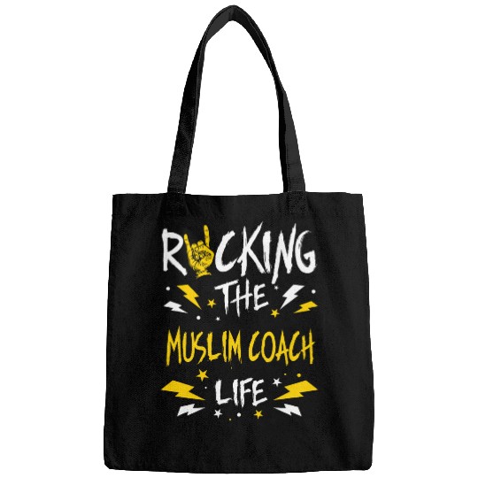 Rocking the Muslim Coachs Funny Islam Humor Bags