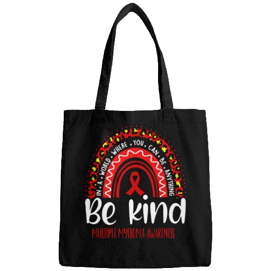 Multiple Myeloma Awareness Leopard Rainbow Choose Kindness Bags