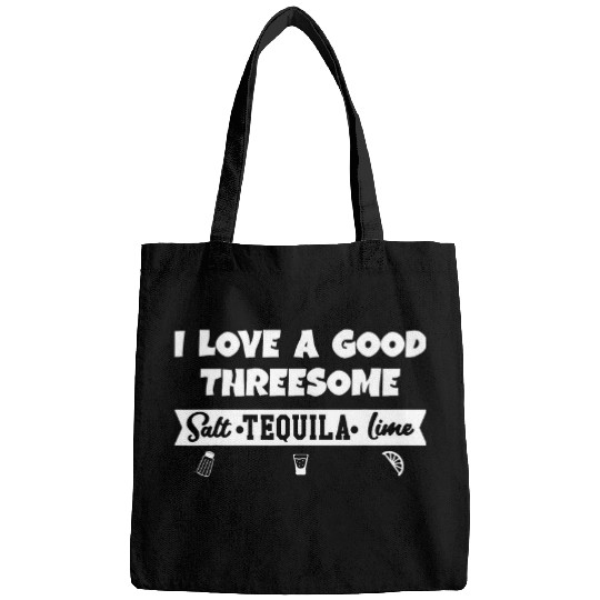 Salt Lime Tequila Threesome Bartender Funny Tequila Bags