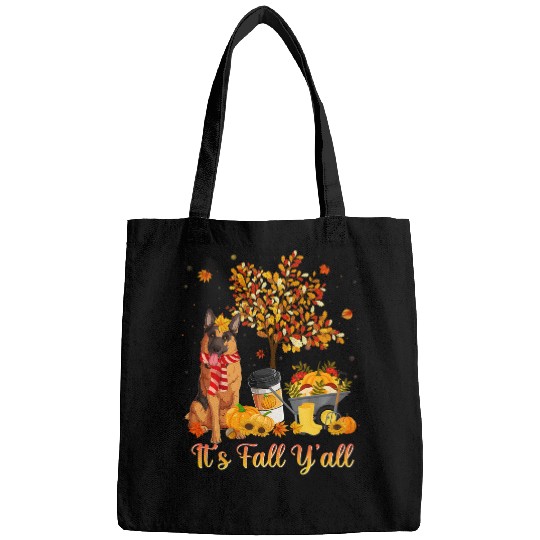 German Shepherd Autumn Fall Pumpkin Truck Mappe Thanksgiving Bags