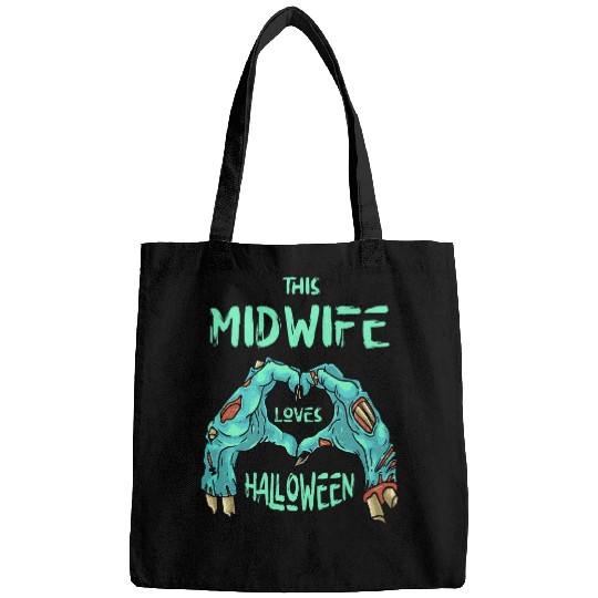 This Midwife Loves Halloween Doula Zombie Birth Attendant Bags