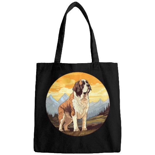 Saint Bernard Dog Breed 2 Bags