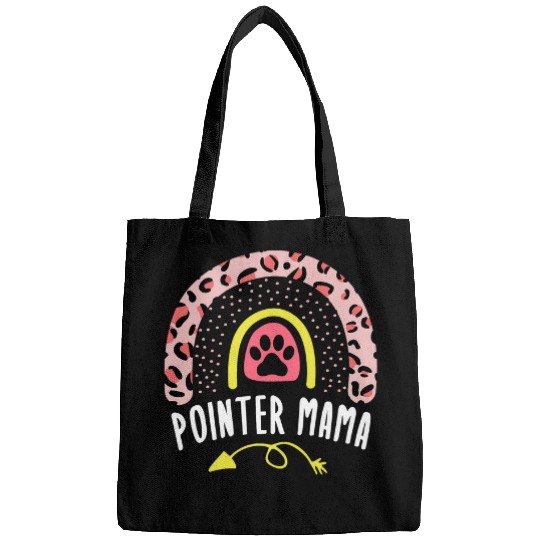 Pointer Mama Rainbow Leopard German Shorthaired Pointer Mom Bags