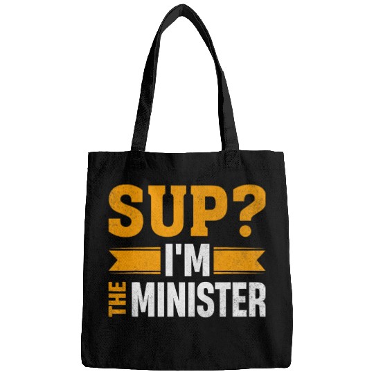 Sup Im the Minister Wedding Marriage Ceremony Officiant Bags
