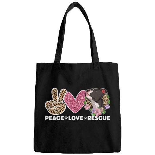 Peace Love Rescue Pitbull Rescue Pitbull Adoption Bags