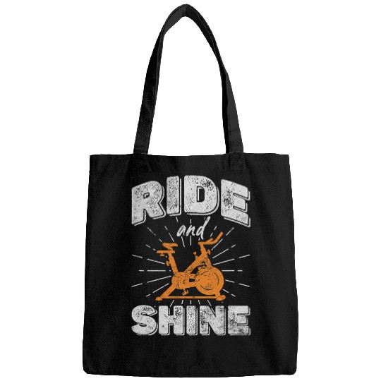Ride And Shine Spin Class Spin Bike Spinning Cycling Grunge Bags