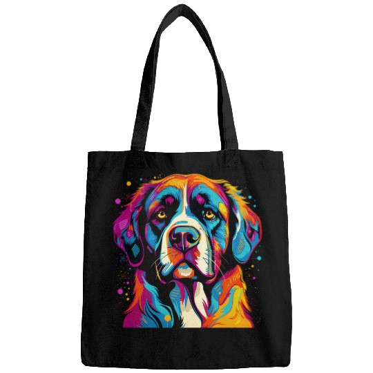 Saint Bernard Dog Men Women Kids 1 Bags