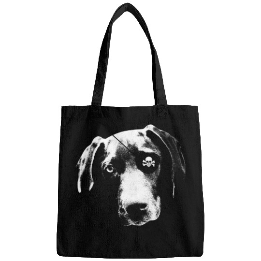 Pirate German Shorthaired Pointer With Eye Patch Skull Funny Bags