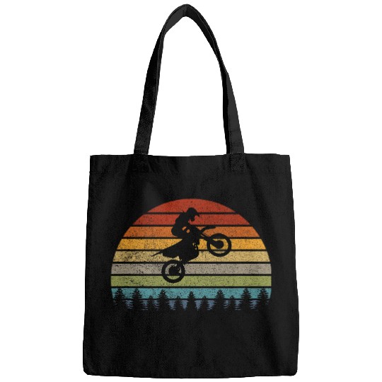 Retro Dirtbike vintages Motocross Rider Off Road Motorbike Bags
