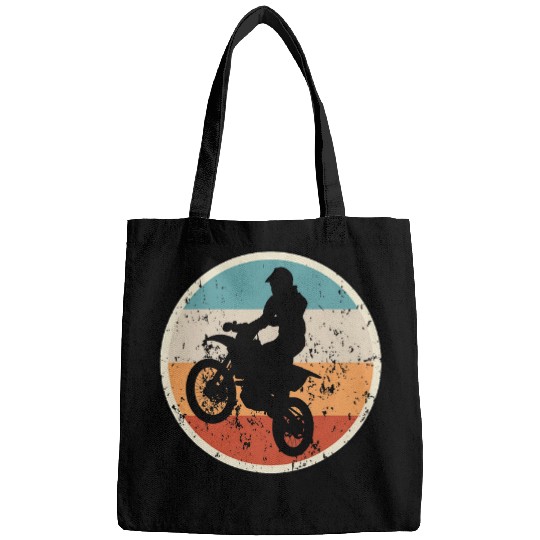 Motocross Motorcycle Biker Motorcycle Rider vintages Retro 219 Bags