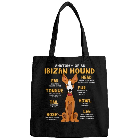 Ibiza Dog Anatomy Funny Dog Mum Dad Gift Bags