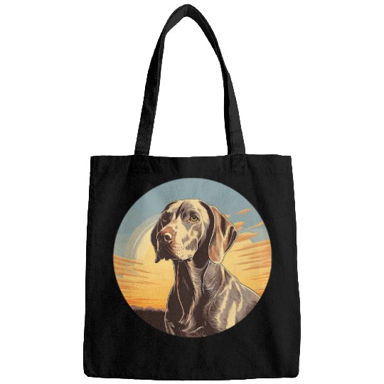 Weimaraner Dog Cute Dog Breed Dog Motif Funny 1 Bags