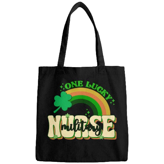 Saint Patricks Day Military nurses One Lucky nurses 22 Bags
