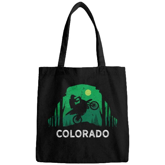 Motocross vintages COLORADOs motorcycle natures art gift Bags