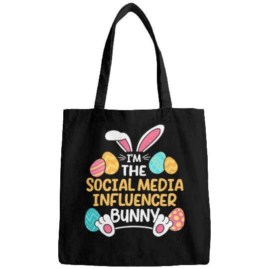 Im The Social Media Influencer Bunny Content Creator Easter Bags