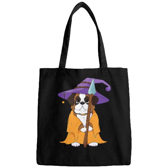 Saint Bernard Wizard Funny Dog Magic Bags