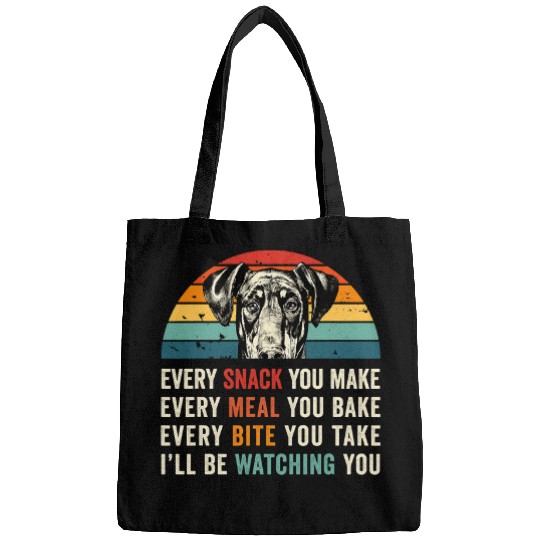 Retro Every snack you make Every meal you bake Dog Mom Dad 7 Bags