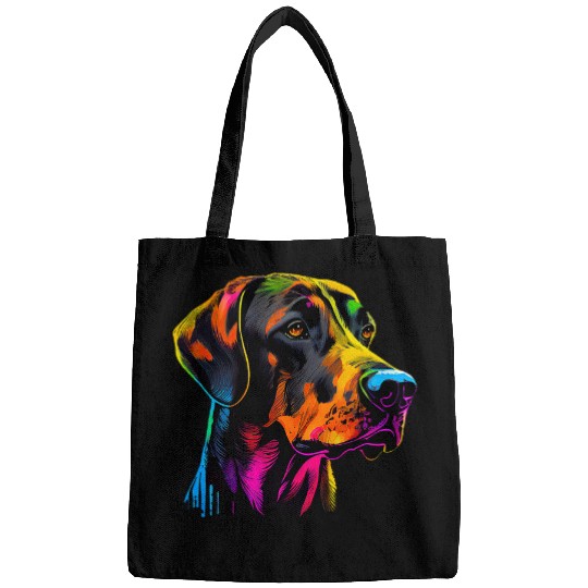 Rhodesian Ridgeback Lover Design Pop Art Rhodesian Ridgeback Bags