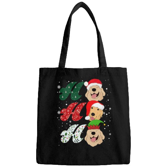 Labrador Lab Dog Ho ho ho labrador Christmas Tree Xmas Best Funny Bags
