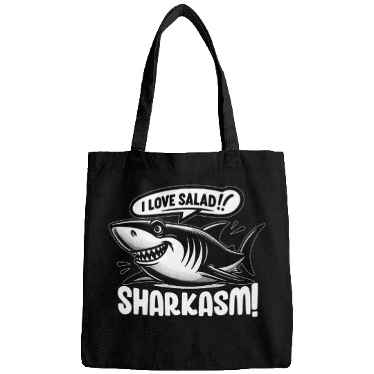 Sharkasm Biologist Ocean Shark Lover Wildlife Bags