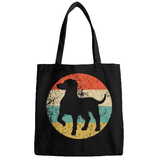 Retro German Shorthaired Pointer Dog Breed Icon Bags