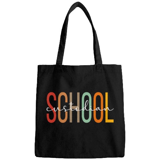 School Custodian Boho School Janitor Bags