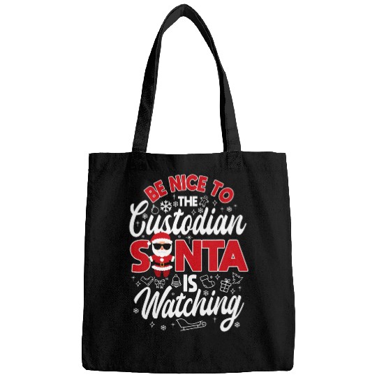 School Custodian Gifts Funny Christmas Janitor Custodial Bags