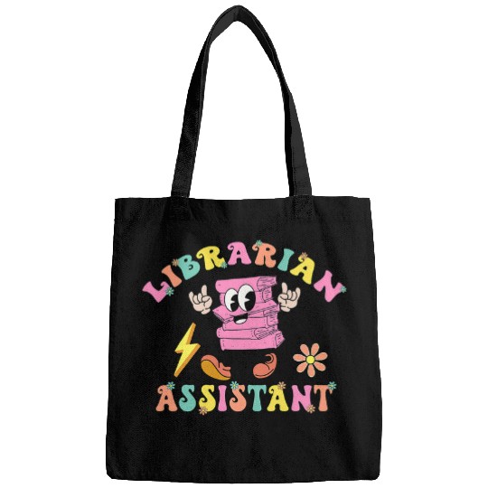 Librarian Assistant Appreciation Library Book Reader Groovy Bags