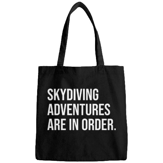 Skydiving BloggerVlogger Meme Quote Bags