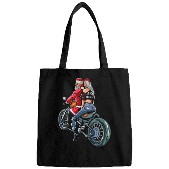 Santa And Mrs Claus Motorcycle Gift Christmas Biker 21 Bags