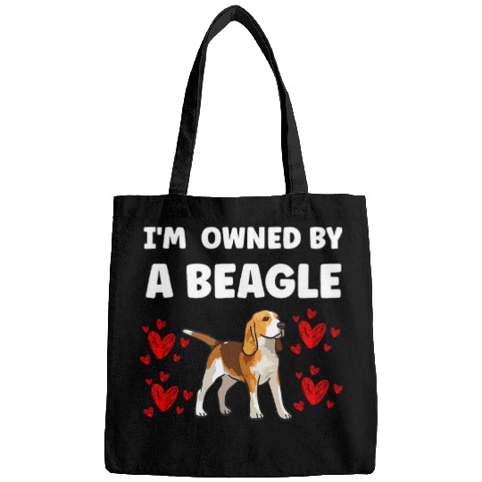 I am owned by a beagle Bags