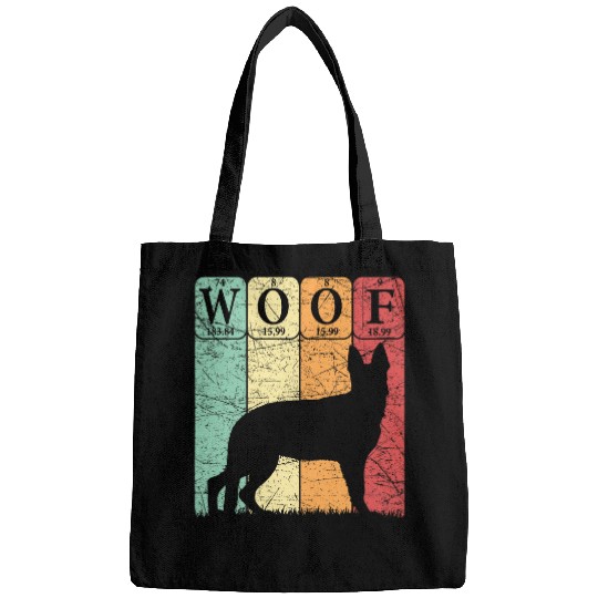 Discover German Shepherd Dog Periodic Table Elements Dog Woof Bags