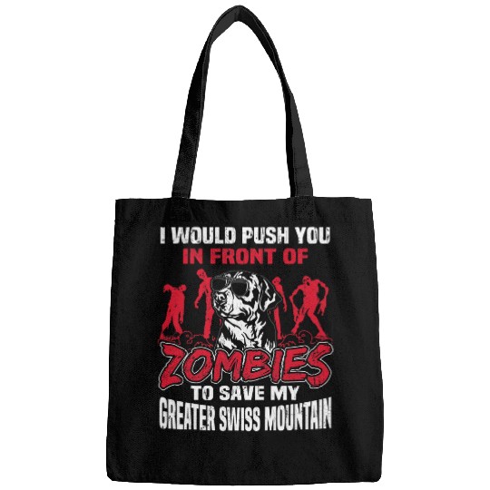 Discover Save My Greater Swiss Mountain Dog From Zombies Halloween Bags