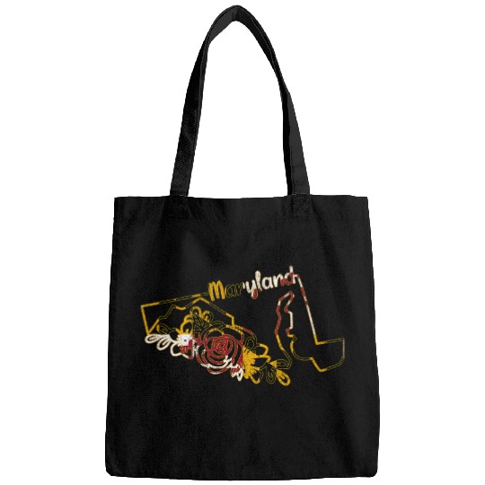 Maryland Map Flag of Maryland Family Vacation Camping Bags