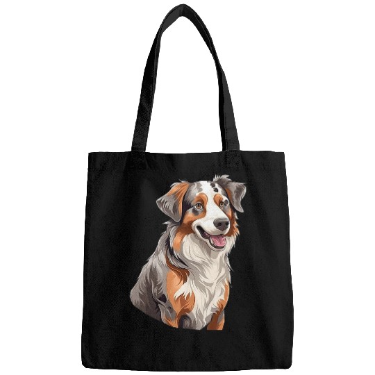 Hilarious Australian Shepherd Cartoons Canine Bags