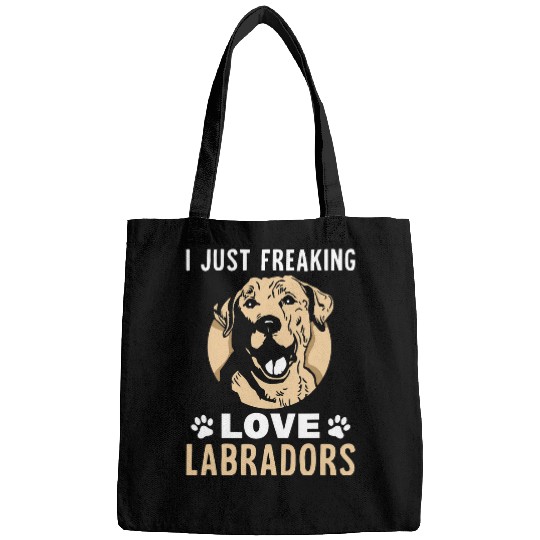Discover Labrador Lab Dog I just freaking loves Labradors Bags
