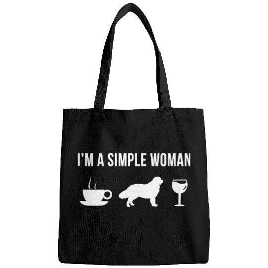 Discover Pet Newfoundland Dog Dog Puppy Simple Woman Bags
