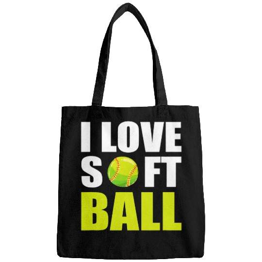 Softball Team Coachs Player I Love Softball Bags