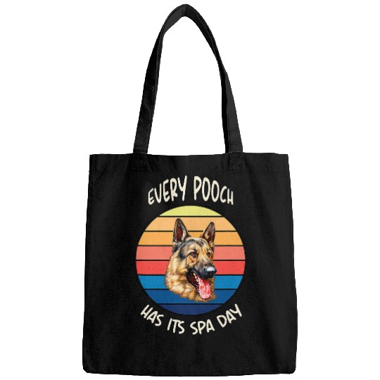 Discover German Shepherd Dog Owner Design Every Pooch Has Its Spa Day Bags