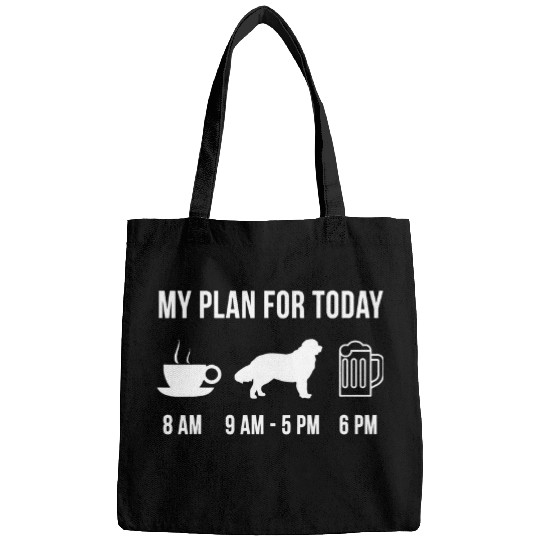 Discover Pet Newfoundland Dog Dog Puppy My Plan For Today 3 Bags