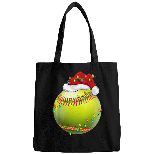 Discover Softball Sports Lover xmass Santa Hat Softball Christmas Bags
