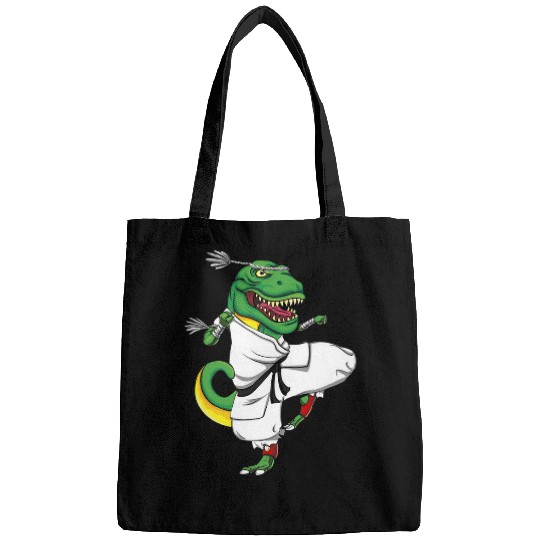 Jitsusaurus Dinosaurus Jiu Jitsu Brazil Martial Art T Rex Bags