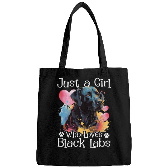 Discover Just A Girl Who Loves Black Labs Labrador Dog Lover Bags