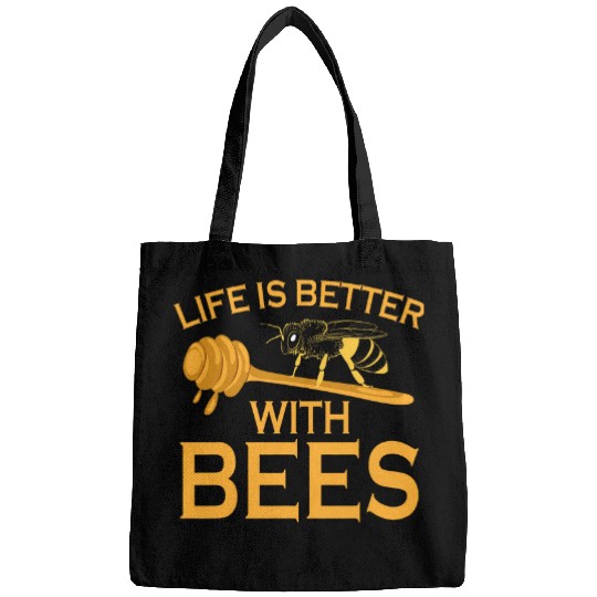 Life Is Better With Bees Beekeeper Beekeeping Bags