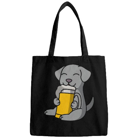 Weimaraner Drinking Beer Dog Bags